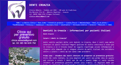 Desktop Screenshot of denti-croazia.com