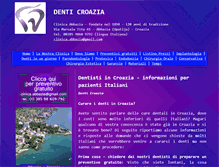 Tablet Screenshot of denti-croazia.com